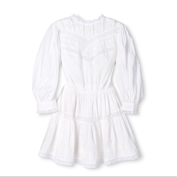 LoveShackFancy Talulah Pintuck Yoke Dress - Picture 5 of 6